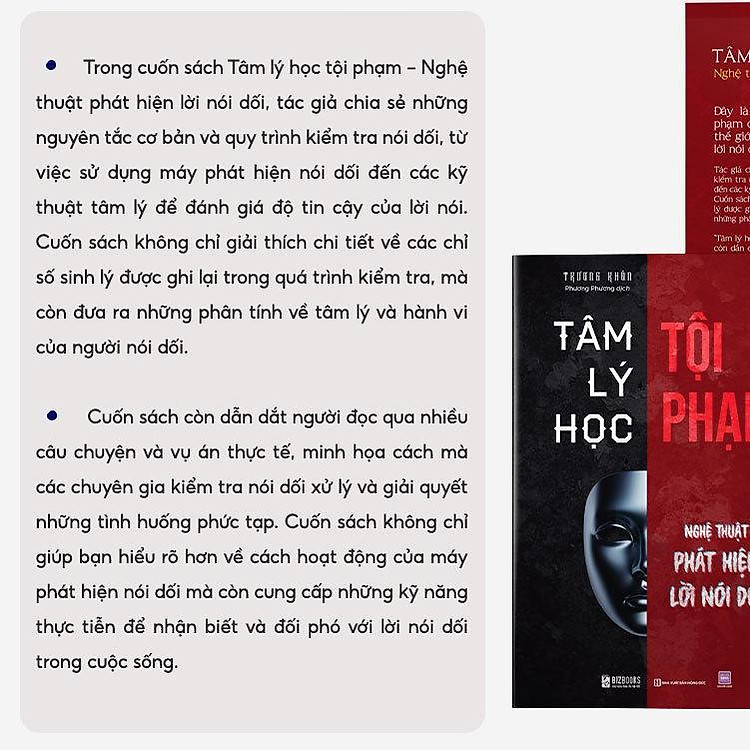 Tâm Lý Học Tội Phạm - Nghệ Thuật Phát Hiện Lời Nói Dối - Ảnh 3