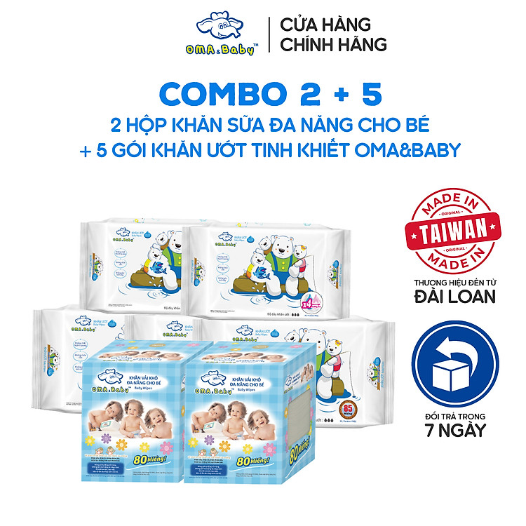 Tham Khảo tại ConCung: Combo khăn vải khô và khăn ướt cho bé , nhận ngay nhiều Ưu đãi