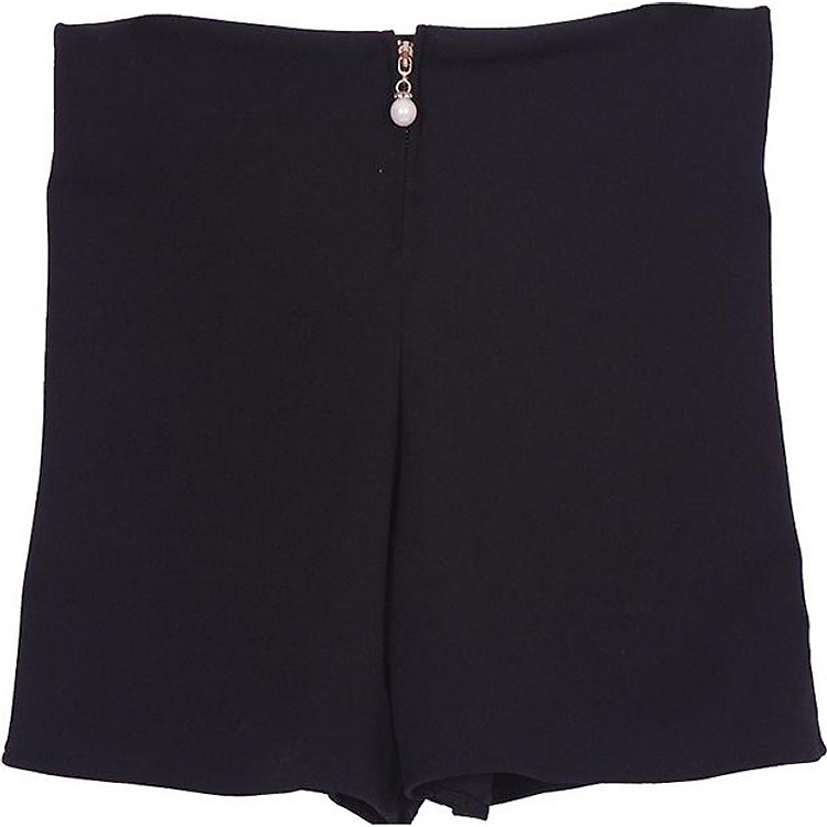 Quần short ngọc ống rộng thời trang - Đen
