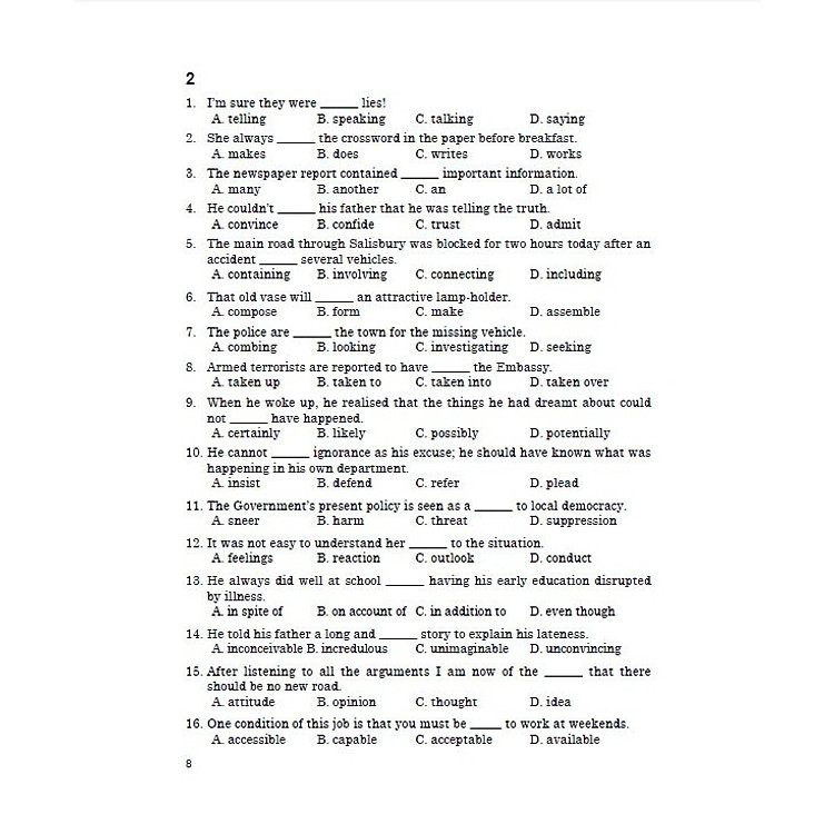 Hướng Dẫn Ôn Tập Và Làm Bài Thi Tiếng Anh 12 (Vĩnh Bá) - Ảnh 5