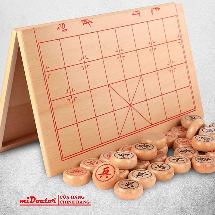 Bộ Cờ Tướng Gỗ Cao Cấp 40x35cm Chính hãng Ưu đãi - Hình ảnh 5