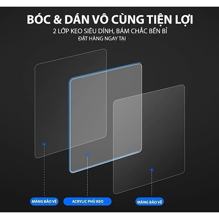 Bộ Băng Keo 2 Mặt Dán Siêu Dính (10 miếng) - Ảnh 5