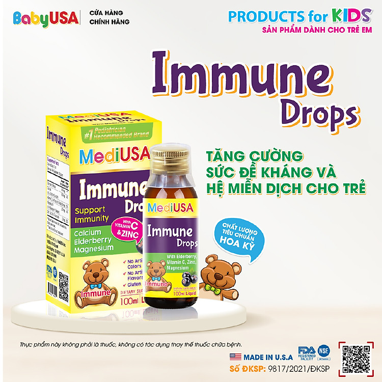 MediUSA Immune Drops - Tăng cường sức đề kháng Giá rẻ - Hình ảnh 3