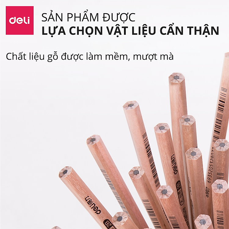 Bút Chì Lục Giác Deli 2B (30 chiếc) - Ảnh 6
