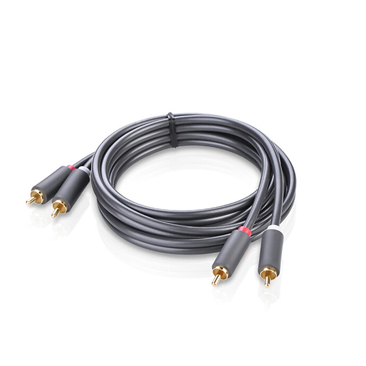 Dây AV 2 đầu RCA (dương) ra 2 dầu RCA (dương)Ugreen - Hàng Chính Hãng