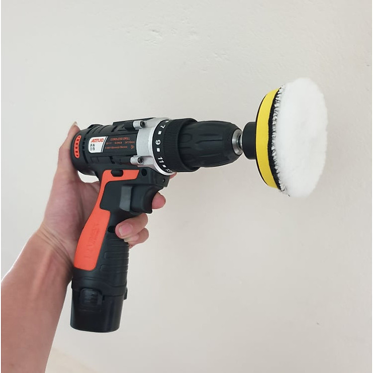 Bộ máy đánh bóng oto xe máy đánh bóng điều hòa không dây + kèm 1 tuýp kem đánh bóng sản phẩm