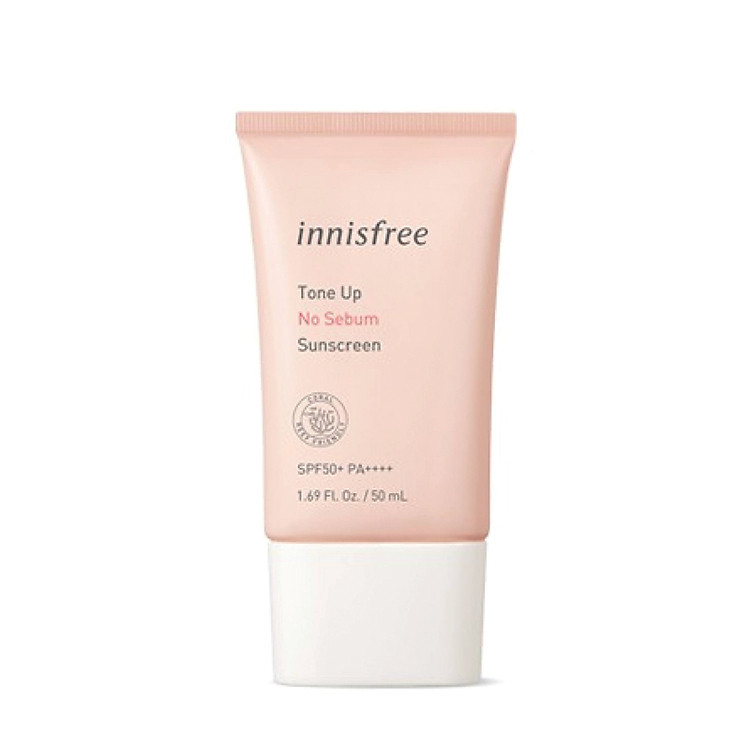 Kem Chống Nắng Kiềm Dầu và Nâng Tông Da Innisfree Tone Up No Sebum Sunscreen SPF50 PA++++ (50ml) Mới Nhất 2020