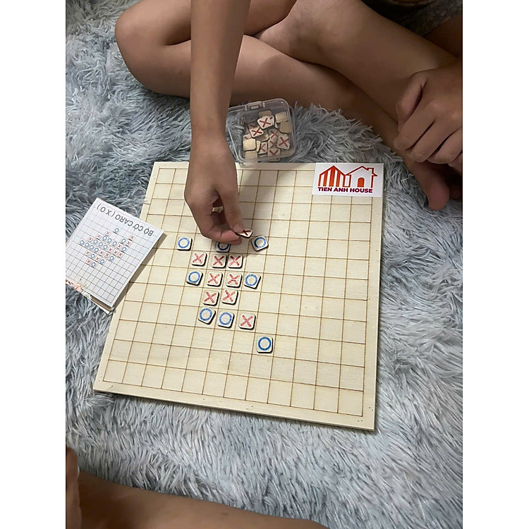Bộ cờ caro gỗ phát triển tư duy trẻ em Chính hãng Tiết kiệm - Hình ảnh 4