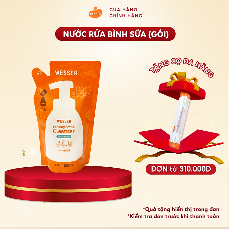 Tham Khảo tại ConCung: Nước rửa bình sữa Wesser gói , nhận ngay nhiều Ưu đãi