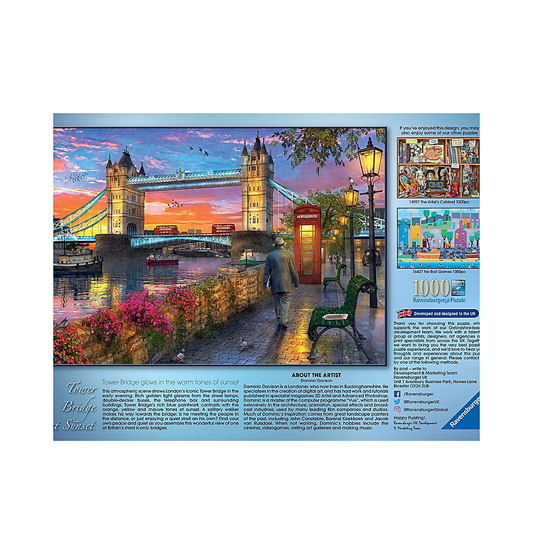 Puzzle Tower Bridge at Sunset 1000 mảnh Chính hãng Giá tốt - Hình ảnh 2