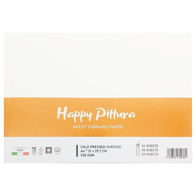 Giấy Vẽ A4 250gsm Happy Pittura (10 tờ) - Ảnh 2