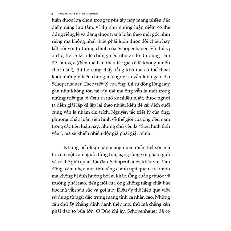 Những Tiểu Luận Về Tồn Tại - Schopenhauer - Ảnh 5