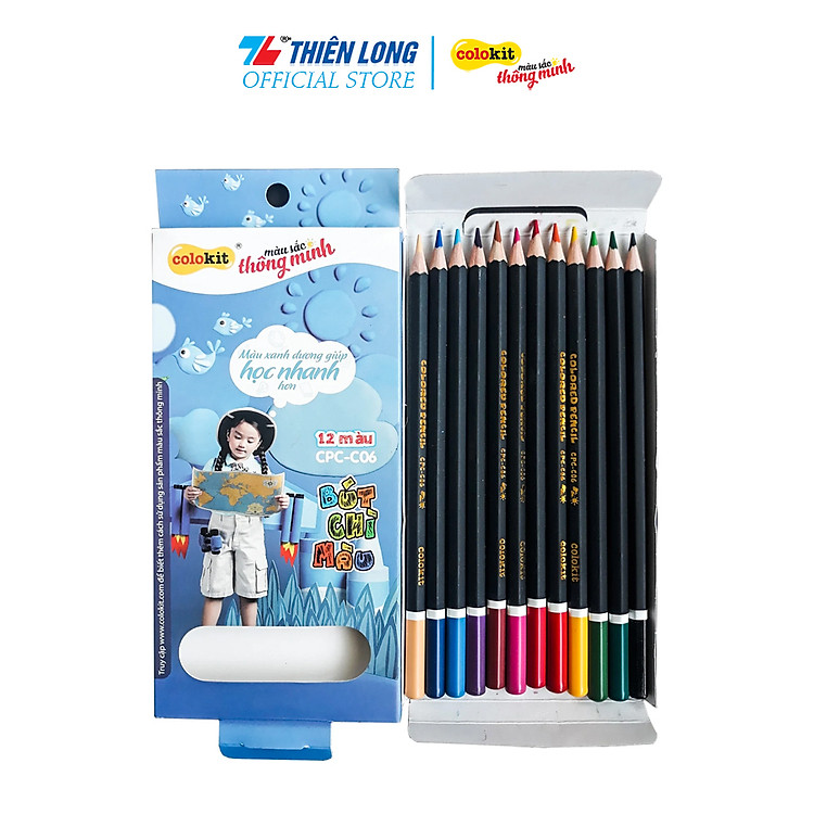 Bút chì 12 màu Thiên Long Colokit CPC-C06 - Ảnh 2