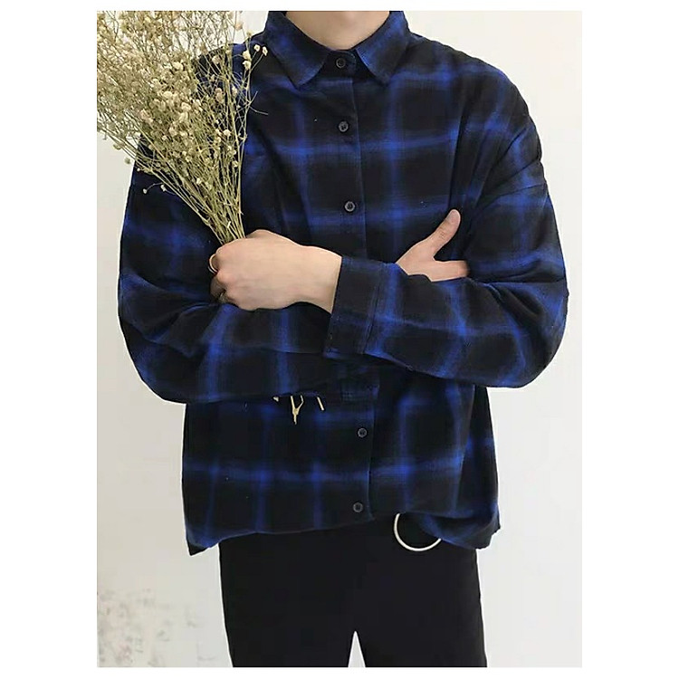 ÁO SƠ MI UNISEX TRƠN PHONG CÁCH HÀN QUỐC