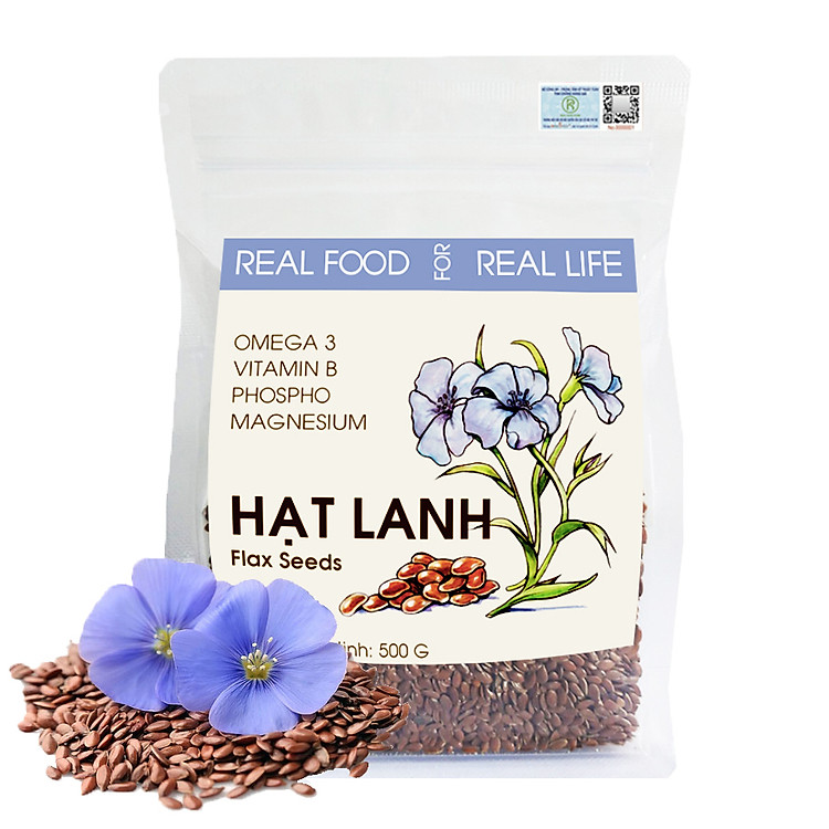 Túi Hạt Lanh REAL FOOD STORE (500g)