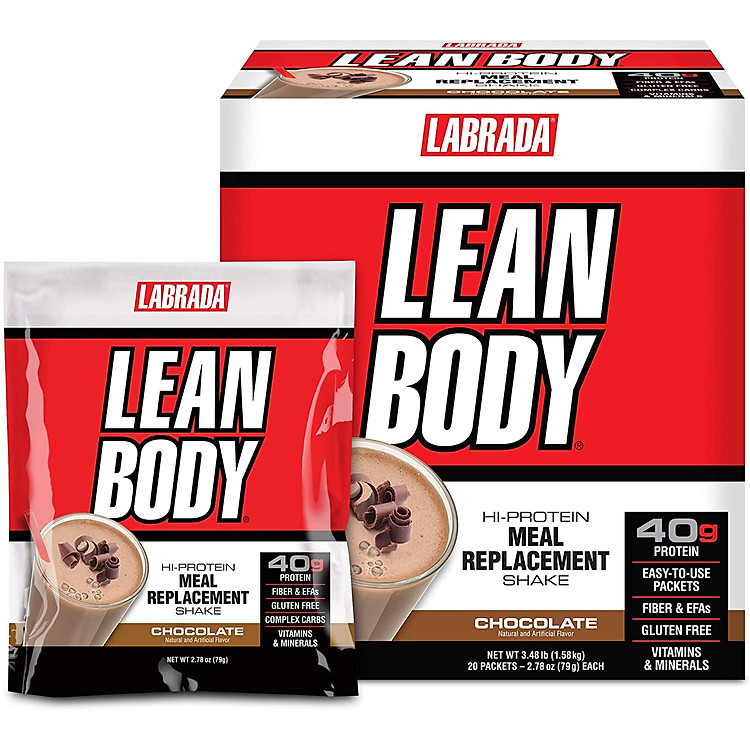 Bữa ăn thay thế thông minh Labrada LeanBody - Hỗ trợ tăng cơ giảm mỡ, nhanh chóng, tiện lợi, đầy đủ chất dinh dưỡng (Gói)
