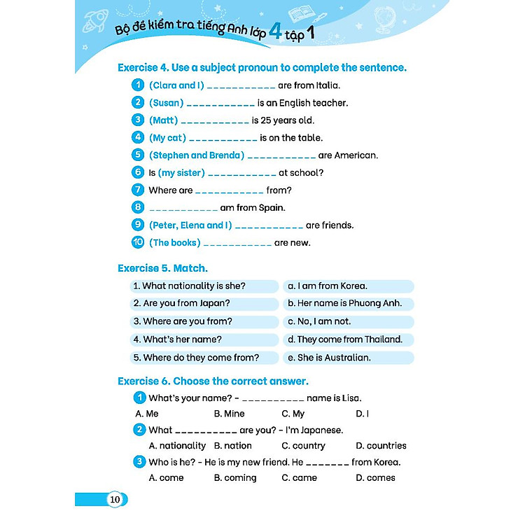 Global Success - Bộ Đề Kiểm Tra Tiếng Anh Lớp 4 (Tập 1) - Ảnh 2