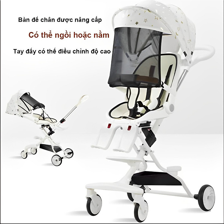 Mua Xe đẩy 2 chiều gấp gọn cho bé Chính hãng Tiết kiệm - Hình ảnh 3