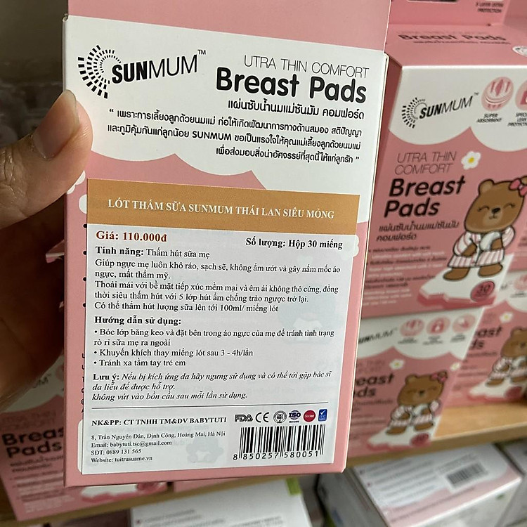 Mua Lót thấm sữa Sunmum Thái Lan 30 miếng Giá tốt - Hình ảnh 3