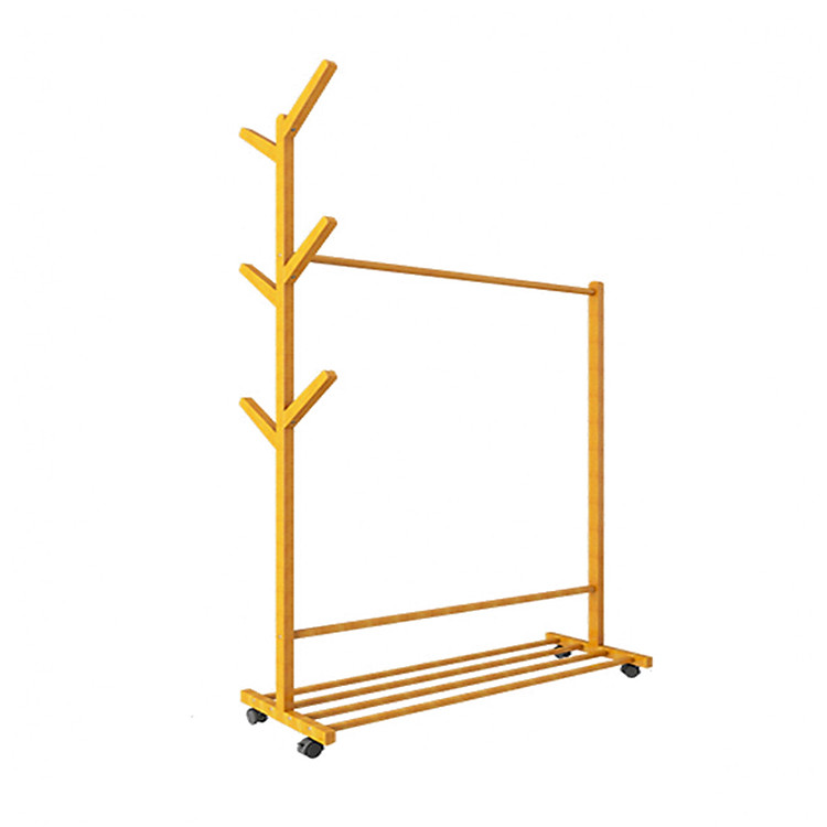 Giàn treo quần áo khung gỗ tre