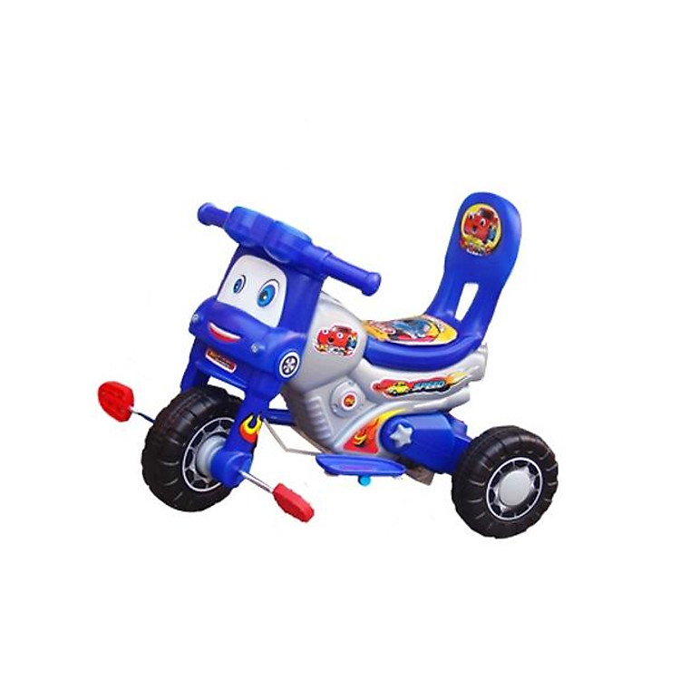 Xe 3 bánh Nhựa Chợ Lớn L7 Xe Hơi (Không nhạc) - M1266A-X3B - Giao màu ngẫu nhiên