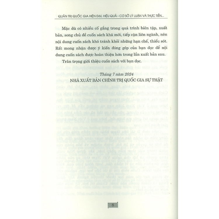 Quản Trị Quốc Gia Hiện Đại, Hiệu Quả - Cơ Sở Lý Luận Và Thực Tiễn Ở Việt Nam Hiện Nay - Ảnh 2
