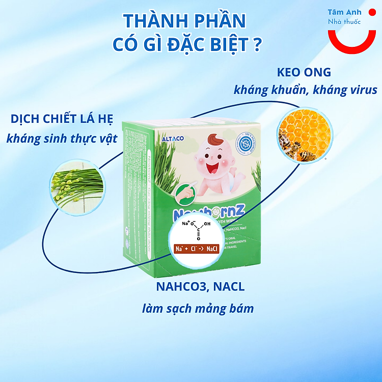 Mua Gạc răng miệng thảo dược NewbornZ Chính hãng Giá tốt - Hình ảnh 3