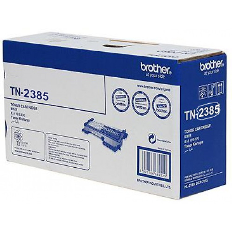 Mực In Laser Brother TN-2385 (2.600 Trang), Mực In Laser Trắng Đen Sử Dụng Cho Máy In Brother L2321D, L2366DW, L2361DN, L2520D, L2701D, L2701DW - Hàng chính hãng