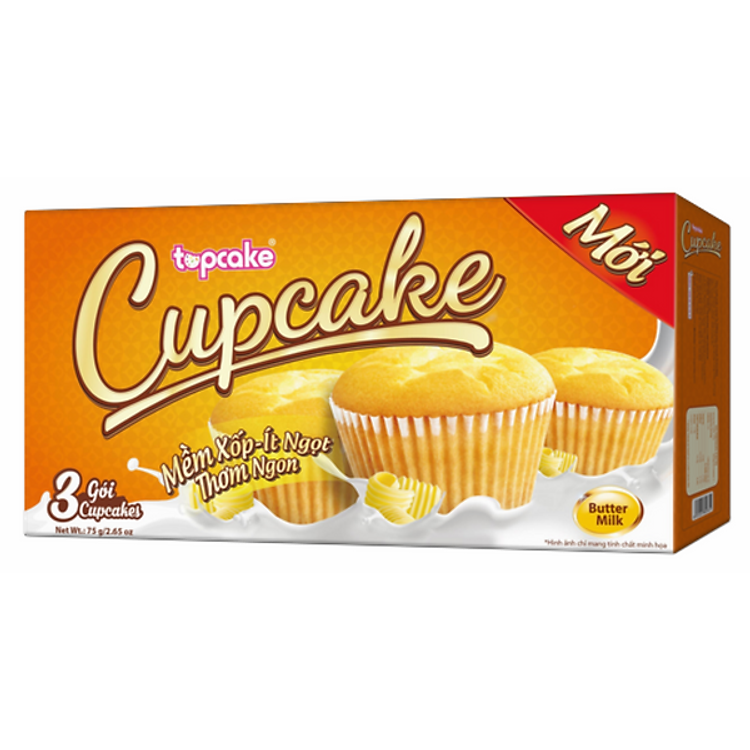 Bánh Cupcake - Bơ Sữa (75g)