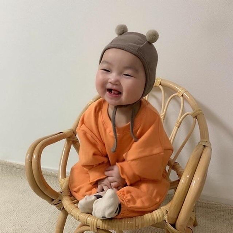 Mũ cục bông cho bé hàng QC ( 0-12m) MD160