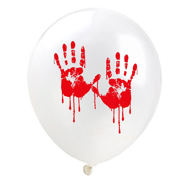 Bong Bóng Hình Bàn Tay Máu Halloween