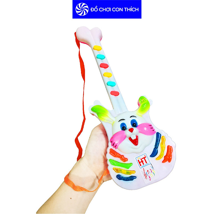 Đàn Guitar thỏ vui nhộn (Pin AA) Chính hãng Tiết kiệm - Hình ảnh 2