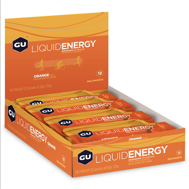 Gel Năng Lượng Dạng Nước Cho Sự Bền Bỉ GU Liquid Energy 12 gói 60g I 100 calo I pha trộn tuyệt vời giữa carbohydrate phức tạp và đơn giản, chất điện giải và axit amin chuỗi nhánh (BCAA) I Uống ngay, dễ tiêu hóa I Thuần chay, không chứa gluten, Lactose
