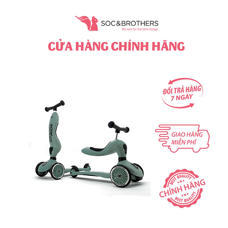 Scoot and Ride Highwaykick 1 màu Forest Chính hãng Giá rẻ - Hình ảnh 4