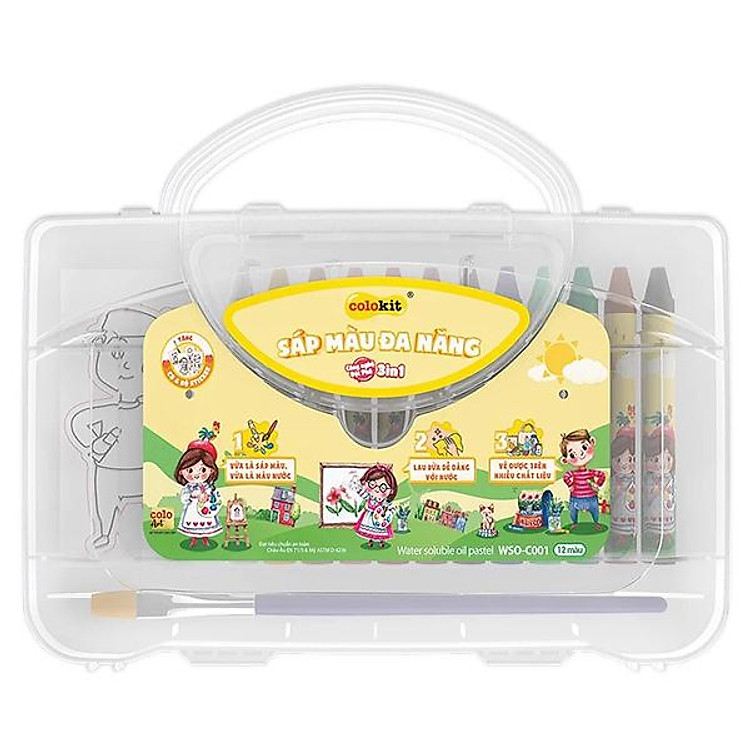 Bộ Bút Sáp Màu Đa Năng Colokit WSO-C001 (12 chiếc)