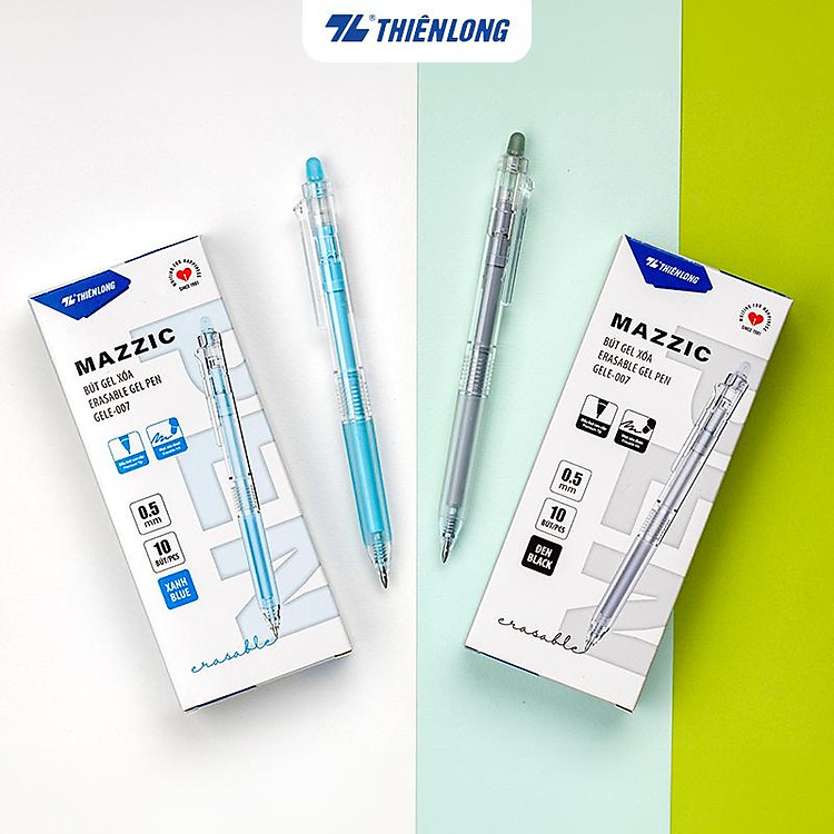 Bút gel xóa được Thiên Long GELE-007 – Mực tím (Combo 5)