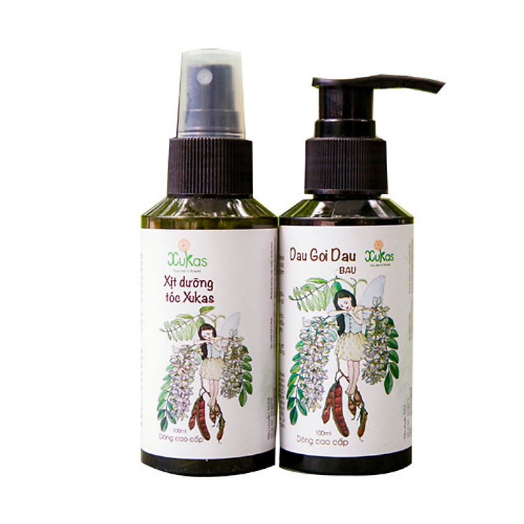 (Size vừa) Bộ Xukas thảo dược - Ngăn rụng tóc & kích thích mọc tóc