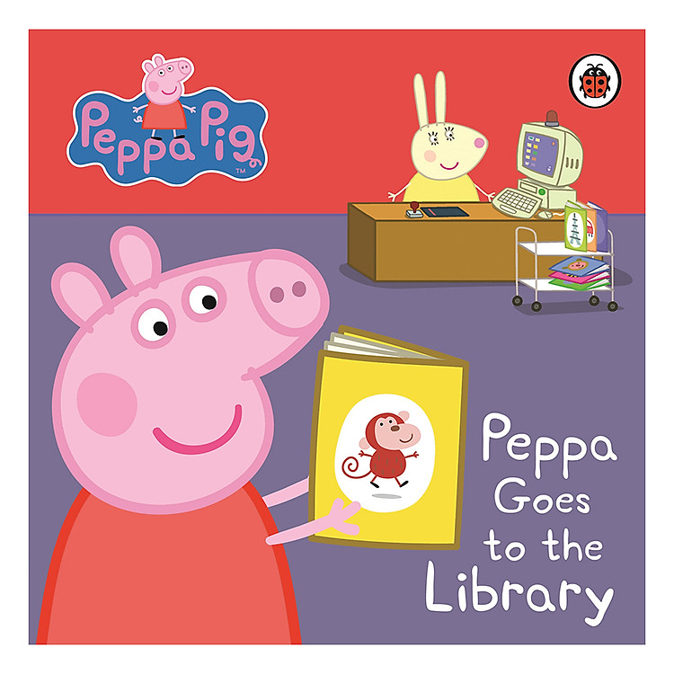 Sách Peppa Pig: Peppa Goes to the Library: My First Storybook