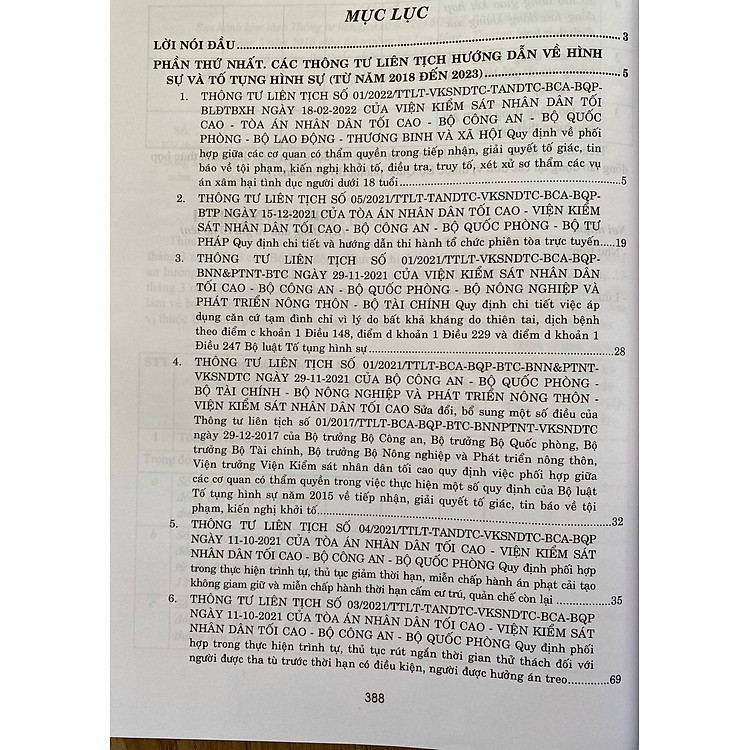 Các Thông Tư Liên Tịch Của Tòa Án Nhân Dân Tối Cao - Viện Kiểm Sát Nhân Dân Tối Cao - Bộ Tư Pháp - Bộ Công An - Bộ Quốc Phòng - Ảnh 3