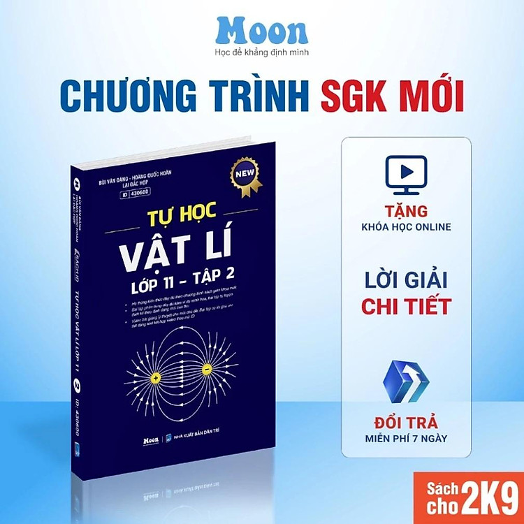 Tự Học Vật Lý Lớp 11 Tập 1 & Tập 2 Chương Trình SGK Mới (Lẻ/Bộ Tùy Chọn) - Moonbook