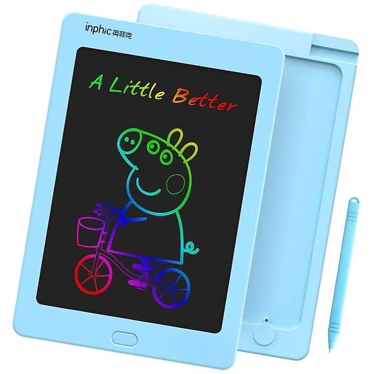 Bảng vẽ LCD cho bé tặng kèm khuôn vẽ Inphic - Hàng chính hãng