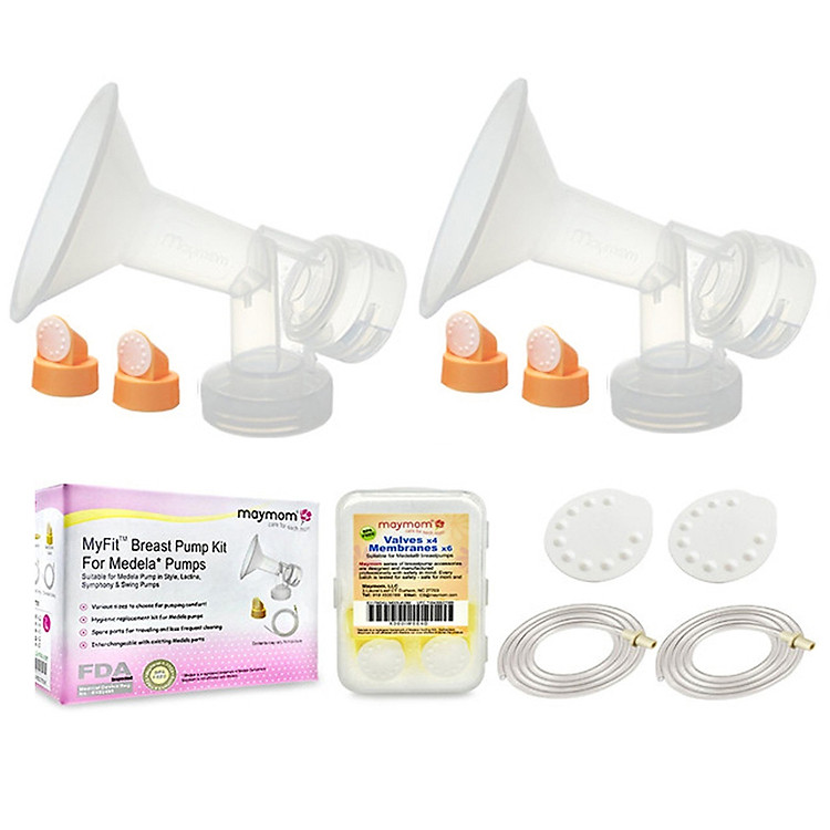 Bộ Phụ Kiện Máy Hút Sữa Medela Maxflow Thương Hiệu Maymom, Phễu Size Từ 10-32mm