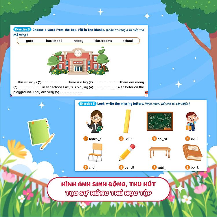 Phiếu Ôn Hè Tiếng Anh Lớp 3 - Ảnh 3