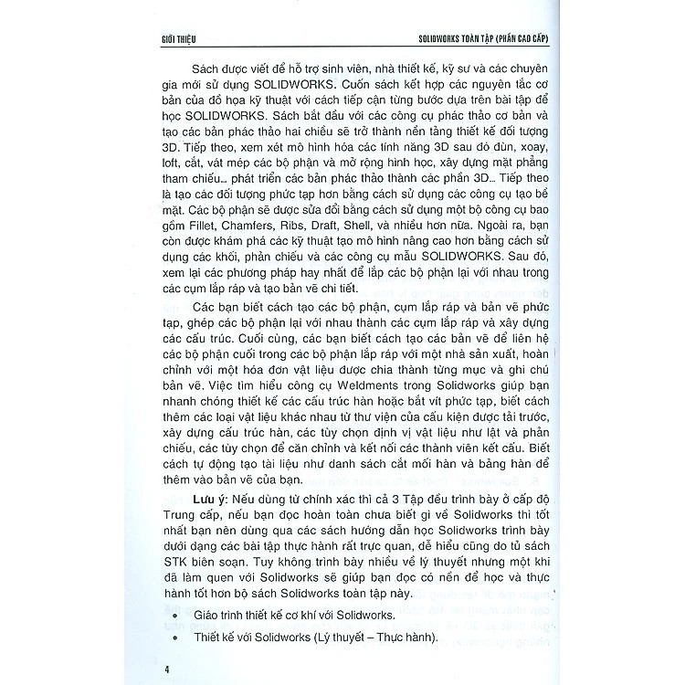 SOLIDWORKS TOÀN TẬP (PHẦN CAO CẤP) - DÙNG CHO CÁC PHIÊN BẢN SOLIDWORKS 2022 - 2021 - Ảnh 5