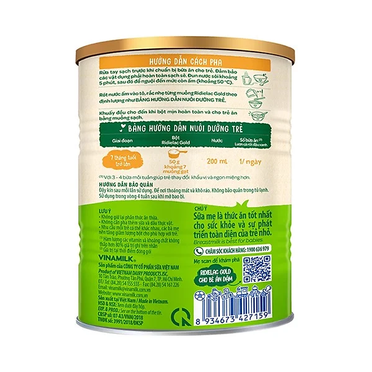 Bột Ăn Dặm Ridielac Gold 350G Ưu đãi - Hình ảnh 4
