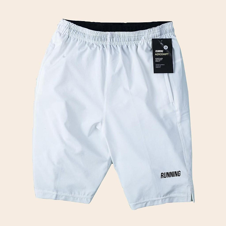 Quần đùi chạy bộ nam - Quần short thể thao tập gym nam chất đẹp - MÀU TRẮNG