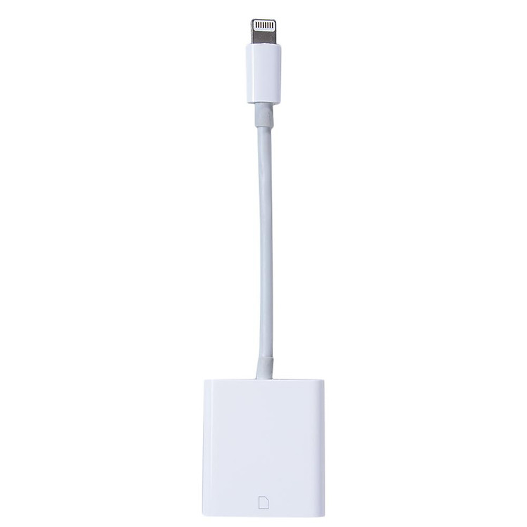 Đầu Đọc Thẻ Nhớ OTG SD Dành Cho iPhone 5/6/7 Và iPad Trắng