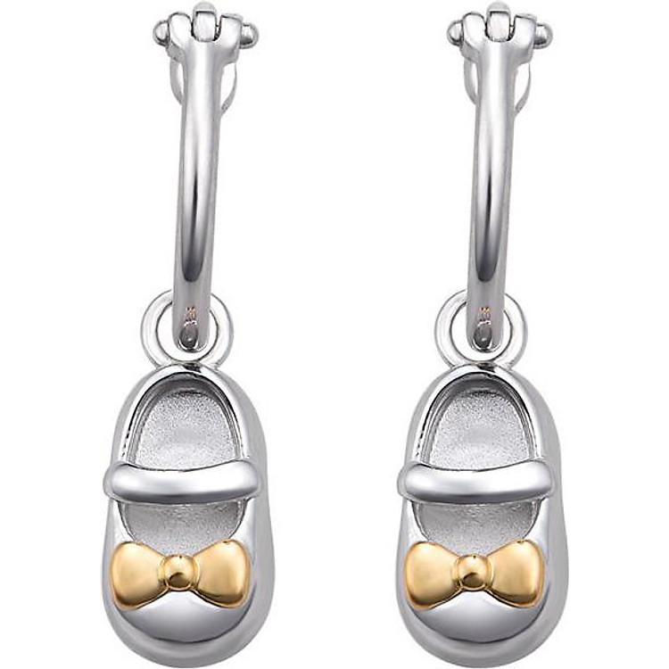 Bông tai trẻ em bạc PNJSilver Gem Melting hình giầy nơ 0000C000008