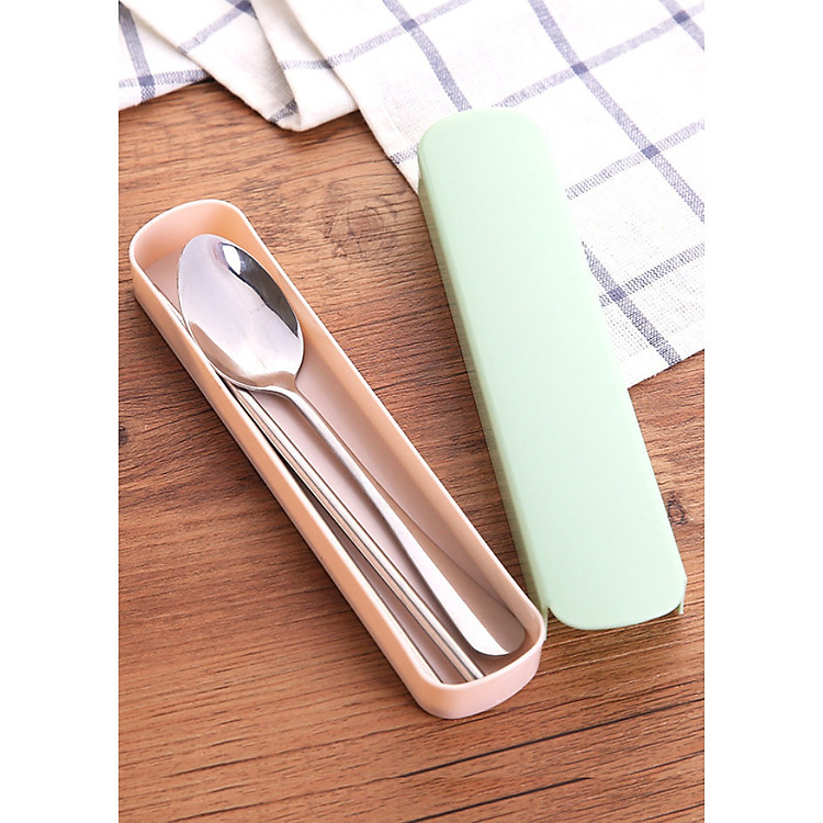 Bộ Muỗng Đũa Inox Cao Cấp + Hộp Đựng Cá Nhân | Sử Dụng Du Lịch | Đi Làm