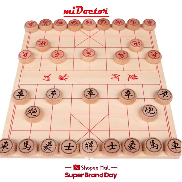 Bộ Cờ Tướng Gỗ Cao Cấp 40x35cm Chính hãng Ưu đãi - Hình ảnh 4